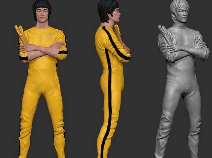 李小龍 STL文件下載（3D打印模型）