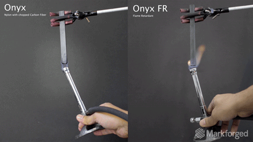 點(diǎn)燃Markforged的Onyx材料和Onyx FR對比 點(diǎn)燃Markforged的Onyx材料和Onyx FR對比